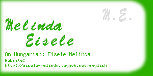 melinda eisele business card